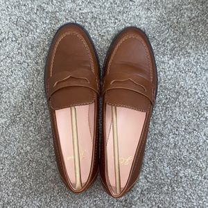 Jcrew Leather Tab Loafers